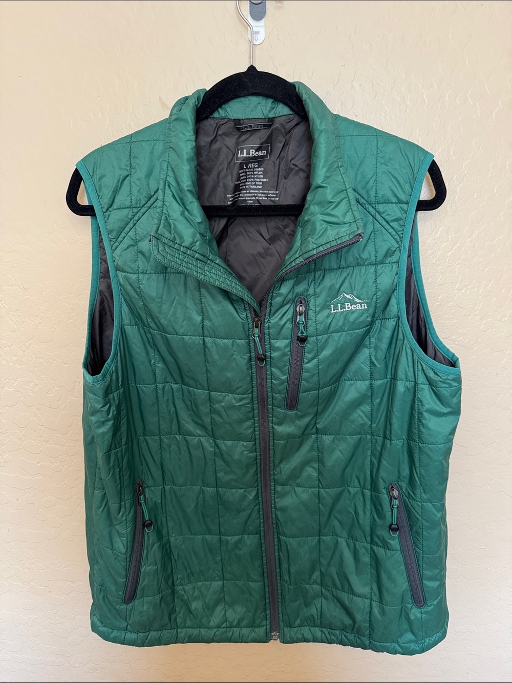 L.L.Bean Emerald Green Quilted Insulated Vest